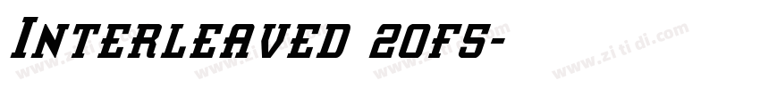 Interleaved 2of5字体转换
